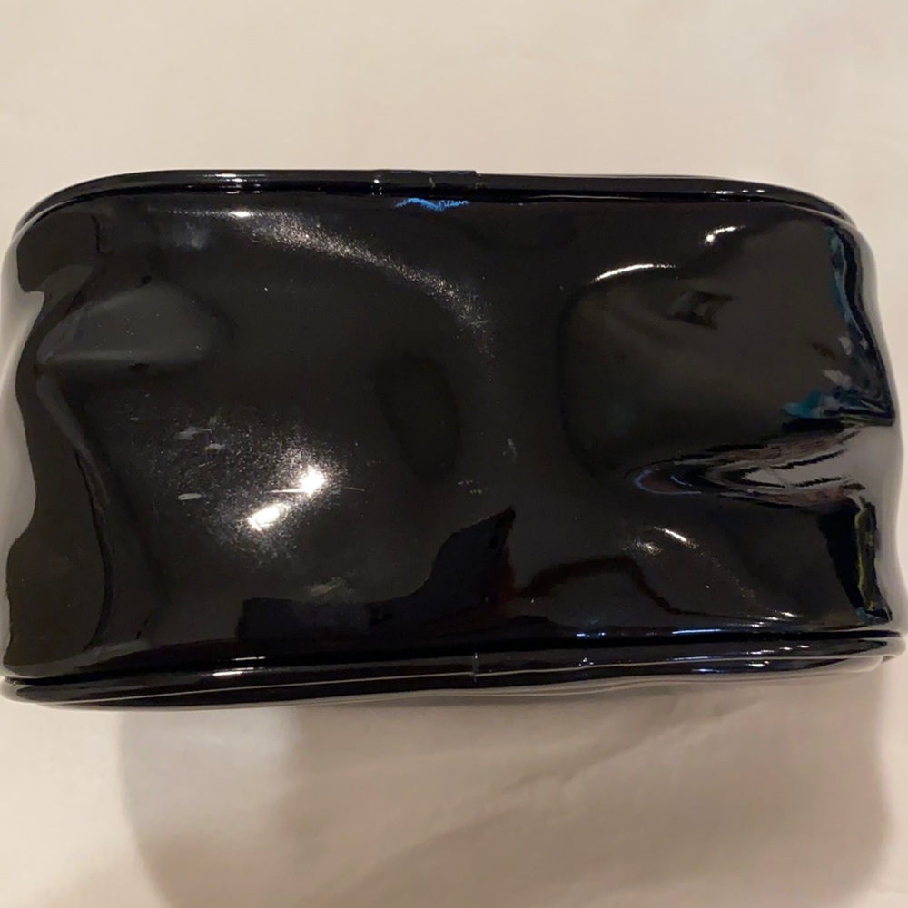 Tory Burch Black Patent Leather Makeup Case - Picture 5 of 9